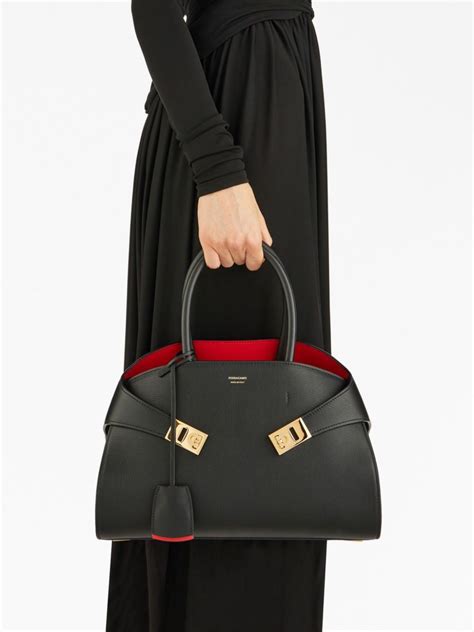 ferragamo black tote fake|ferragamo tote sale.